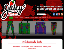 Tablet Screenshot of juicybodyart.com